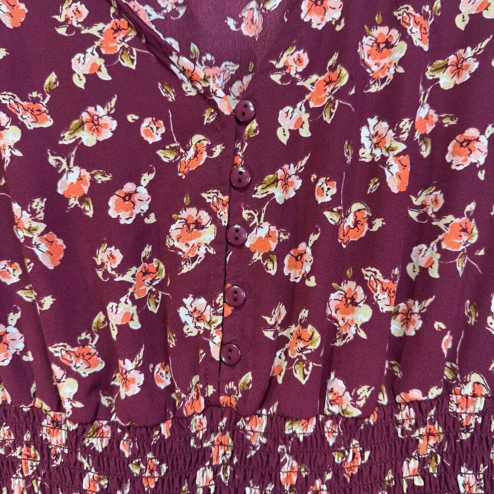 Inspired Hearts purple‎ floral dress with long sleeves. Girls XL - Picture 4 of 8